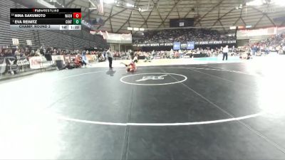 Girls 2A 115 lbs Champ. Round 2 - Eva Reinitz, Centralia (Girls) vs Nina Sakumoto, Washington (Girls)