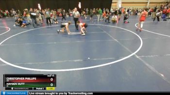 102 lbs Cons. Round 2 - Christopher Phillips, GA vs Hayden Hutt, IA