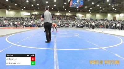 175 lbs Round Of 64 - Jarell David, Lake Stevens Wrestling Club vs Juan Hinojosa, Wasco Wrestling