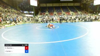 120 lbs Rnd Of 128 - Hudson Beckley, Oklahoma vs Isaiah Cortez, California