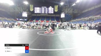 100 lbs Cons Semi - Jensen Boyd, Indiana vs Carter Shin, Virginia