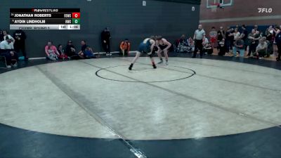 140 lbs Champ. Round 2 - Jonathan Roberts, Fighting Squirrels Wrestling Club vs Aydin Lindholm, Hawk Wrestling Club