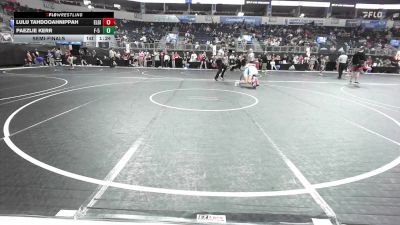 105.6-114.9 lbs Semifinal - Lulu Tahdooahnippah, Elgin Wrestling vs Paezlie Kerr, F-5 Grappling