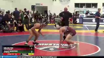 106 lbs Champ. Round 1 - Isaiah Quintero, El Dorado vs Kelvin Tan, Rancho Mirage