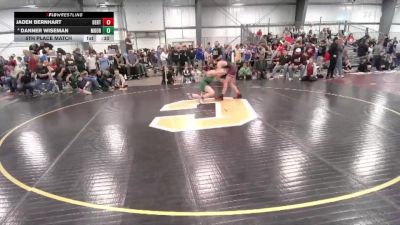 126 lbs 5th Place Match - Jaden Bernhart, Berthoud vs Danner Wiseman, Moorcroft