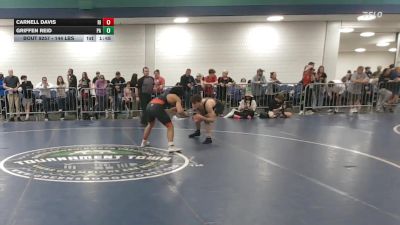 144 lbs Consi Of 32 #1 - Carnell Davis, RI vs Griffen Reid, PA