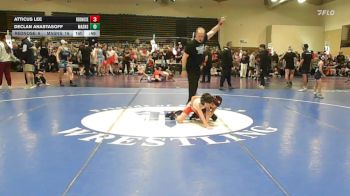 56 lbs Rr Rnd 4 - Atticus Lee, RedNose Wrestling School - K3 vs Declan Anastasoff, Mat Assassins - K3