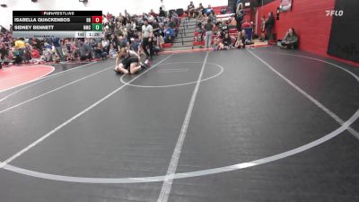 141-160 lbs Round 2 - Sidney Bennett, Northern Mat Club vs Isabella Quackenbos, Berkeley Braves