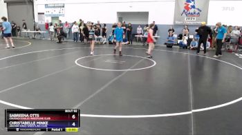 112 lbs Quarterfinal - Sabreena Otts, Chugach Eagles Wrestling Club vs Christabelle Minke, Anchor Kings Wrestling Club