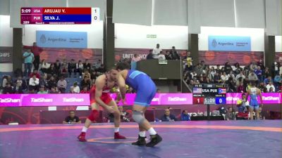 61 kg Round 4 - Vito Arujau, USA vs Joey Silva, PUR