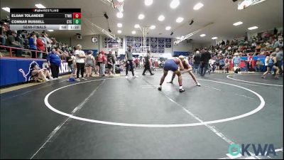 155 lbs Semifinal - Elijah Tolander, Team Tulsa Wrestling Club vs Connar Russell, Chandler Takedown Club