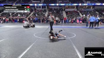 64 lbs Cons. Round 2 - Bristol Brown, Bluestem vs Julian Ruvalcaba, Garden City