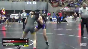 Girls 107 lbs Cons. Round 1 - Haven Curtis, Sequatchie County Girls vs Grace Von Loh, Riverdale Girls