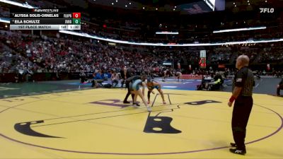 G130-4A 1st Place Match - Eila Schultz, Severance Girls vs Alyssa Solis-Ornelas, Fort Lupton Girls