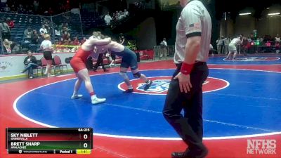 6A-215 lbs Quarterfinal - Brett Sharp, Apalachee vs Sky Niblett, Gainesville