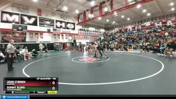 182 lbs Semifinal - Sonny Kling, Canyon Springs vs John O`Brien, Alemany