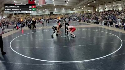 150 lbs Semis (4 Team) - William Phillips, Baylor School vs Joshua Brasfield, Christian Brothers High School