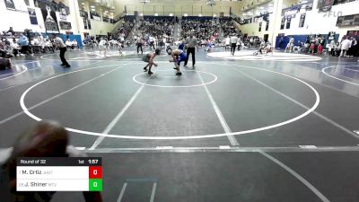 121 lbs Round Of 32 - Malachi Ortiz, Jesuit High School - Tampa vs Jaxon Shiner, Mountain View