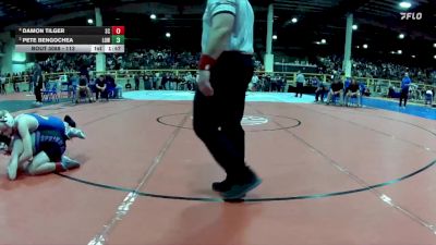 113 lbs Semifinal - Damon Tilger, Spring Creek vs Pete Bengochea, Lowry
