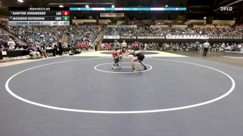 144 lbs Champ. Round 1 - Sawyer Jorgensen, Lansing HS vs Jackson Goodman, Emporia HS