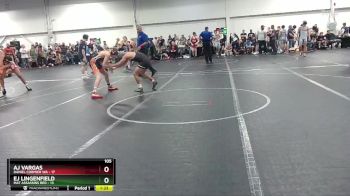 105 lbs Round 1 (4 Team) - AJ Vargas, Daniel Cormier WA vs EJ Lingenfield, Mat Assassins Red