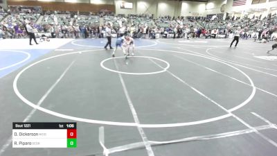 86 lbs Semifinal - Dylan Dickerson, Weiser Wrestling vs Rodney Piparo, Georgetown