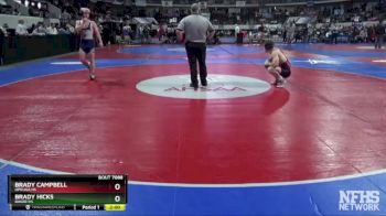 7A 157 lbs Quarterfinal - Brady Campbell, Opelika Hs vs Brady Hicks, Baker HS