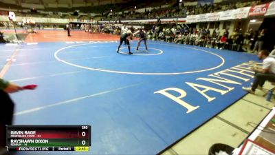 285 lbs Semis & Wb (16 Team) - Rayshawn Dixon, Ferrum vs Gavin Bage, Frostburg State