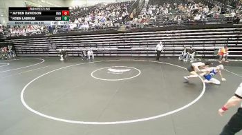 3A 132 lbs Champ. Round 1 - Jayden Davidson, Union vs Koen Labrum, Carbon
