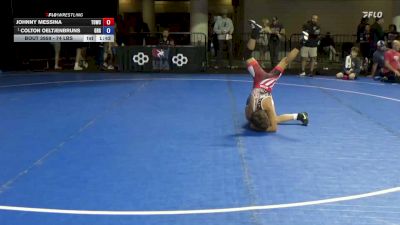 74 lbs 5th Place Match - Johnny Messina, The Outsiders Wrestling Club vs Colton Oeltjenbruns, Green River Grapplers