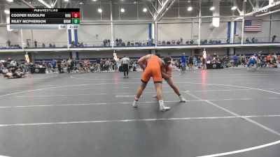 285 lbs Round Of 32 - Cooper Rudolph, Virginia vs Riley McPherson, Brown