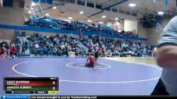 170 lbs Quarterfinal - Lacey Klopman, Washougal vs Vanessa Alberts, Yelm