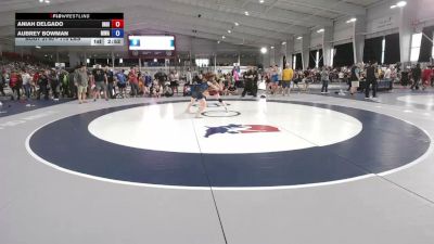 115 lbs Cons. Quarters - Aniah Delgado, Indiana vs Aubrey Bowman, Michigan Wrestling Academy
