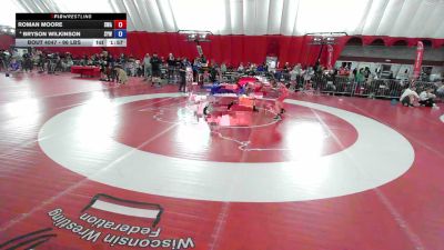 96 lbs Champ. Rd Of 16 - Roman Moore, Sebolt Wrestling Academy vs Bryson Wilkinson, SCN Youth Wrestling