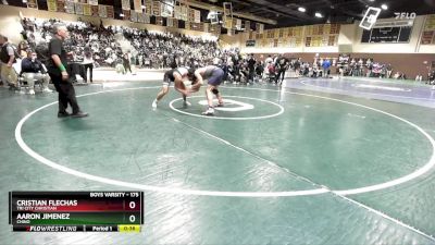 175 lbs Cons. Round 3 - Aaron Jimenez, Chino vs Cristian Flechas, Tri City Christian