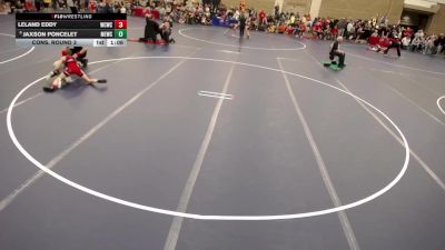 12U - 82 lbs Cons. Round 3 - Jaxson Poncelet, MN Elite Wrestling Club vs Leland Eddy, West Central Wrestling Club