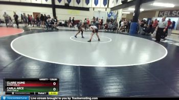 125lbs Cons. Round 5 - Carla Arce, Davis (Girls) vs Claire Hume, Blaine (Girls)