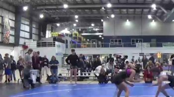 109 lbs Quarterfinal - Mia Goodwin, Kellam Matrats vs Cooper Brandt, Mat Pack WC, Wilson MemorialHS