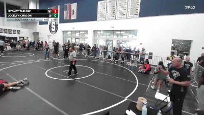 125 lbs 1st Place Match - Sydney Tarlow, Silverback Wrestling Club vs Jocelyn Chacon, Livewire