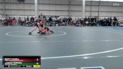 87 lbs Semifinal - Landon Timmons, Fighting Squirrels vs Rusty Caudill, Priest River Wrestling Club