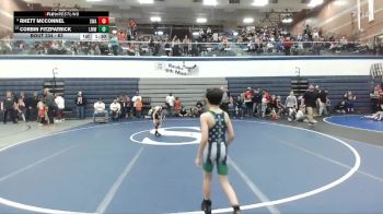 63 lbs Cons. Round 3 - Corbin Fitzpatrick, Lil Mavs Wrestling vs Rhett McConnel, Sublime Wrestling Academy