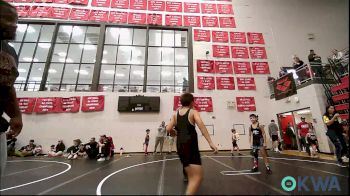 90 lbs Final - Mason Dunn, Ponca City Wildcat Wrestling vs Alfonso De La Fuente, Clinton Youth Wrestling