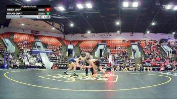 144 lbs Quarterfinals (8 Team) - Owen Loop, Hudson Area HS vs Nolan Gray, Roscommon HS