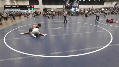 138 lbs Champ. Rd Of 128 - Gabriel Frias Jr, Berge Elite Wrestling Academy vs Isaiah Ebersbach, Orange County RTC