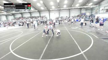 43 lbs Quarterfinal - Easton Snook, Team Real Life vs Nazareth Vela, Top Rank Hammers