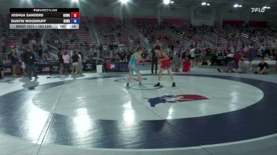 100 lbs 3rd Place Match - Joshua Sanders, Red Cobra Wrestling Academy vs Dustin Woodruff, Beastmode Wrestling