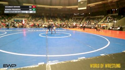 84 lbs Consi Of 32 #2 - Coleman Shouse, Cowboy Wrestling Club vs Bowen Freisberg, Caney Valley Wrestling