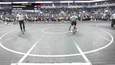 218 lbs 7th Place - Benjamin Newell, Piasa vs Lane Owens, Team Piasa