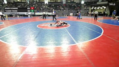 90 lbs Consi Of 4 - Ethan Flowers, South Georgia Athletic Club vs Caden Young, Circle Training Center Wrestling