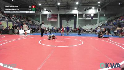 64-67 lbs Semifinal - Kyson Barnett, Morris Wrestling Association vs Cooper PULLIAM, Team Tulsa Wrestling Club